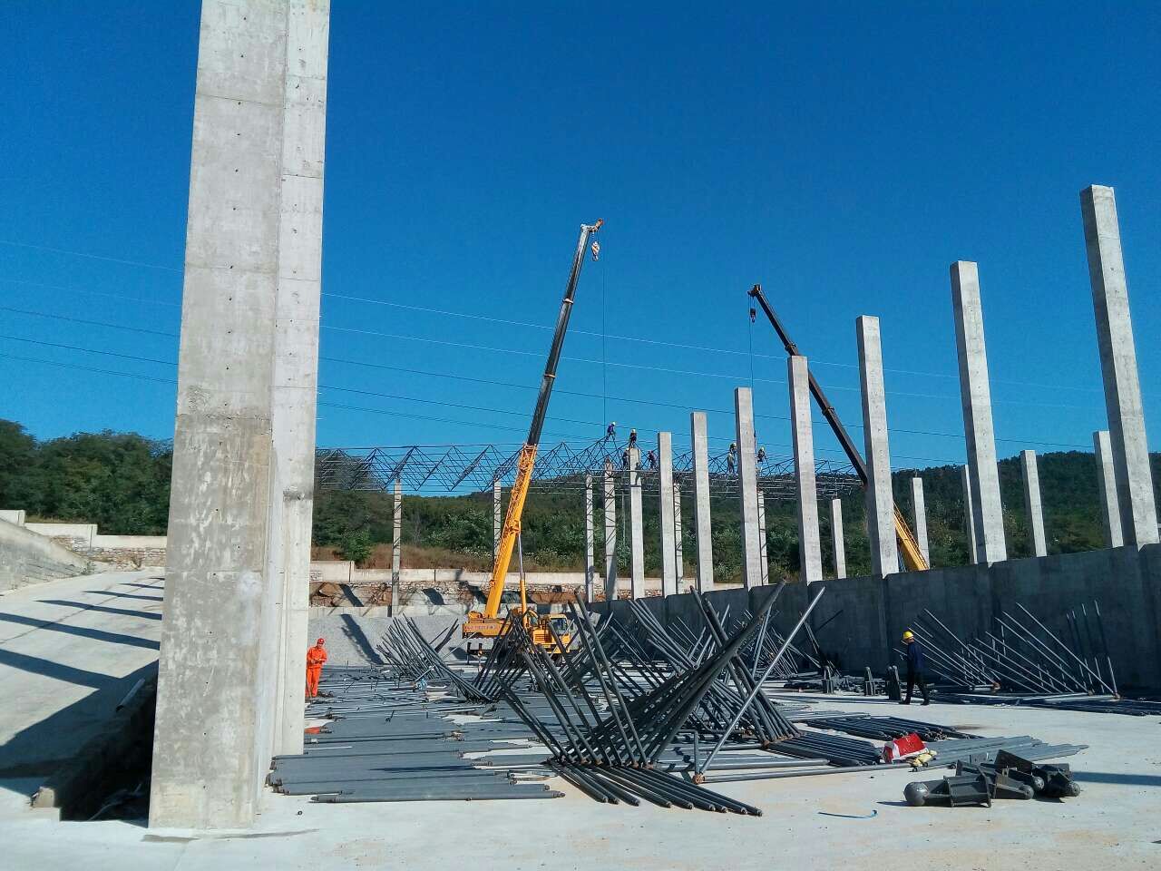 泸州搅拌站网架